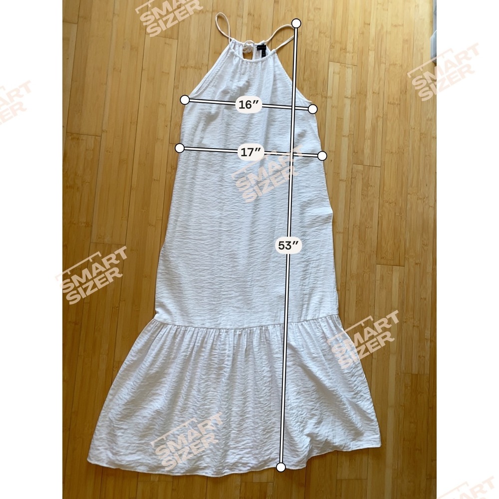 Banana‎ Republic White Halter Maxi Dress Size 4P Bridal Beach Cottage Minimalist - Picture 10 of 10
